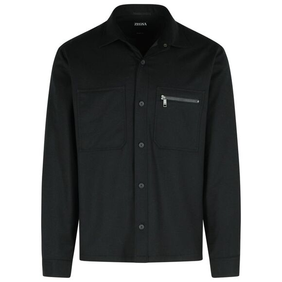 Zegna Black Wool Jacket Men